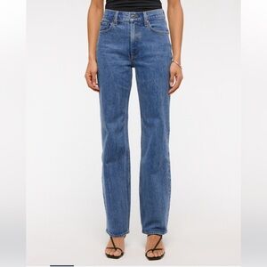 Abercrombie & Fitch High Rise Blue Jeans Curve Love 28 SHORT